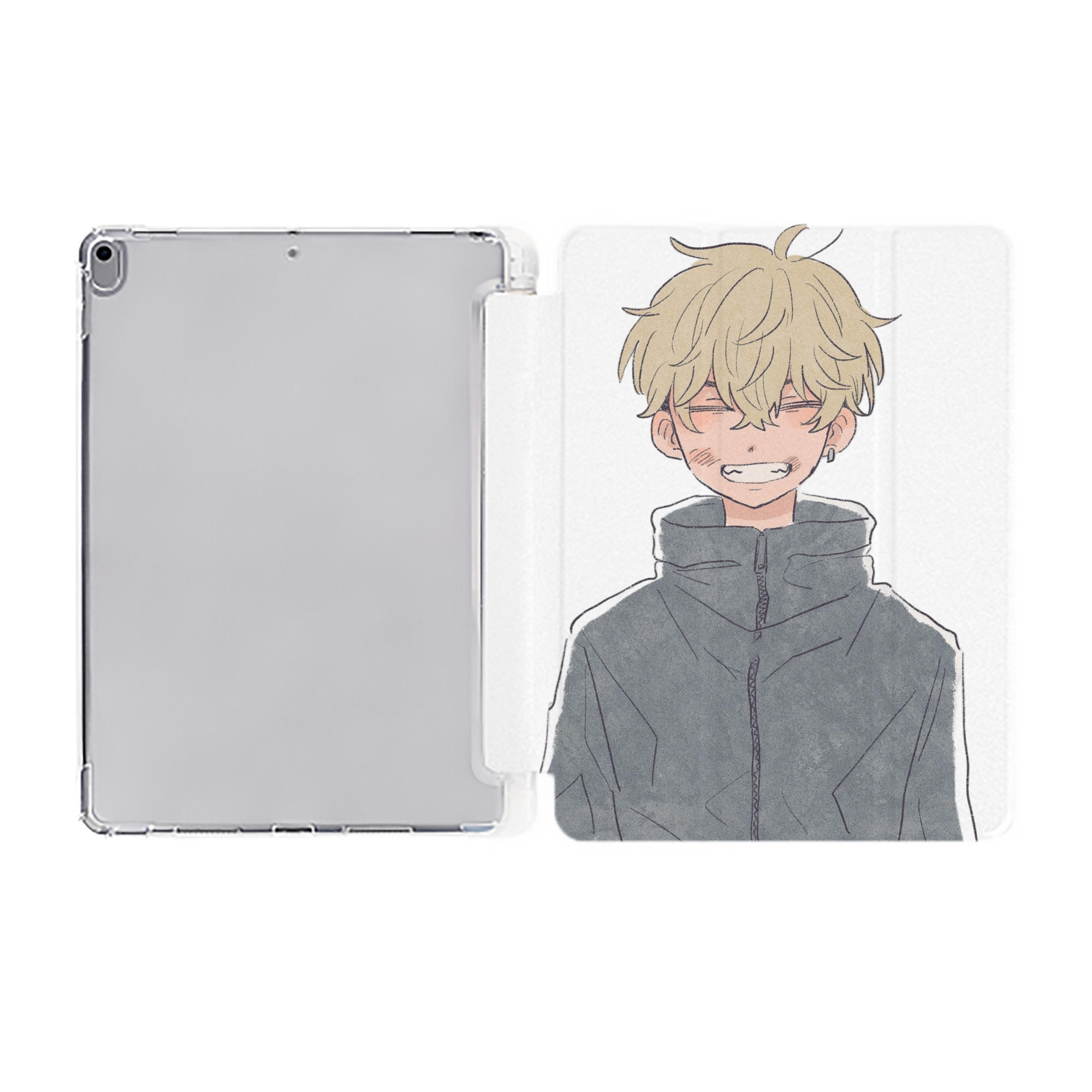 （画像用） 東京リベンジャーズ Tokyo Revengers IPad ケース ペン収納付き 三つ折りスタンド PUレザー×シリコン 対応機種9.5/10.5/10.9インチ